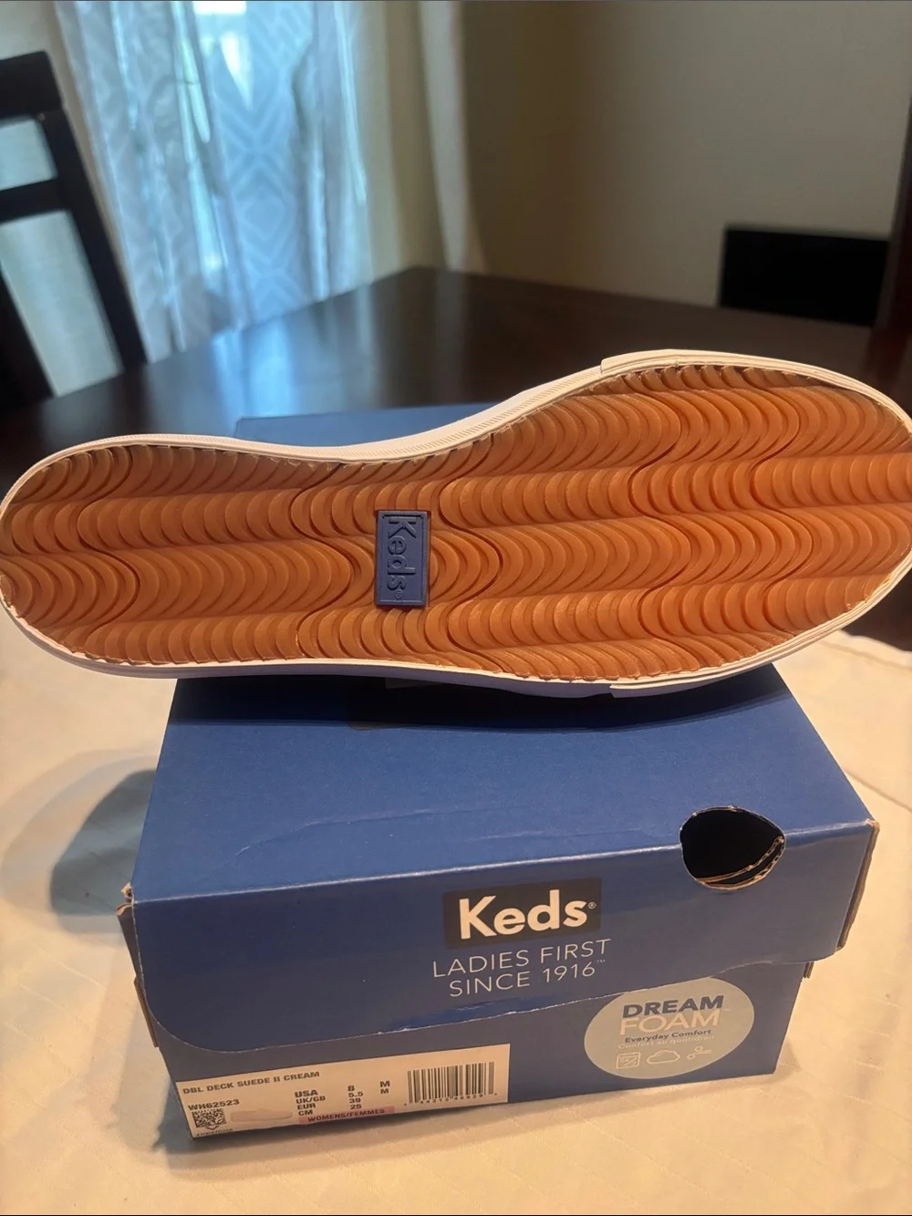 Keds Women Slip-On Sneakers in Cream